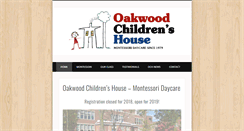 Desktop Screenshot of oakwoodchildrenshouse.com