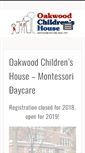 Mobile Screenshot of oakwoodchildrenshouse.com